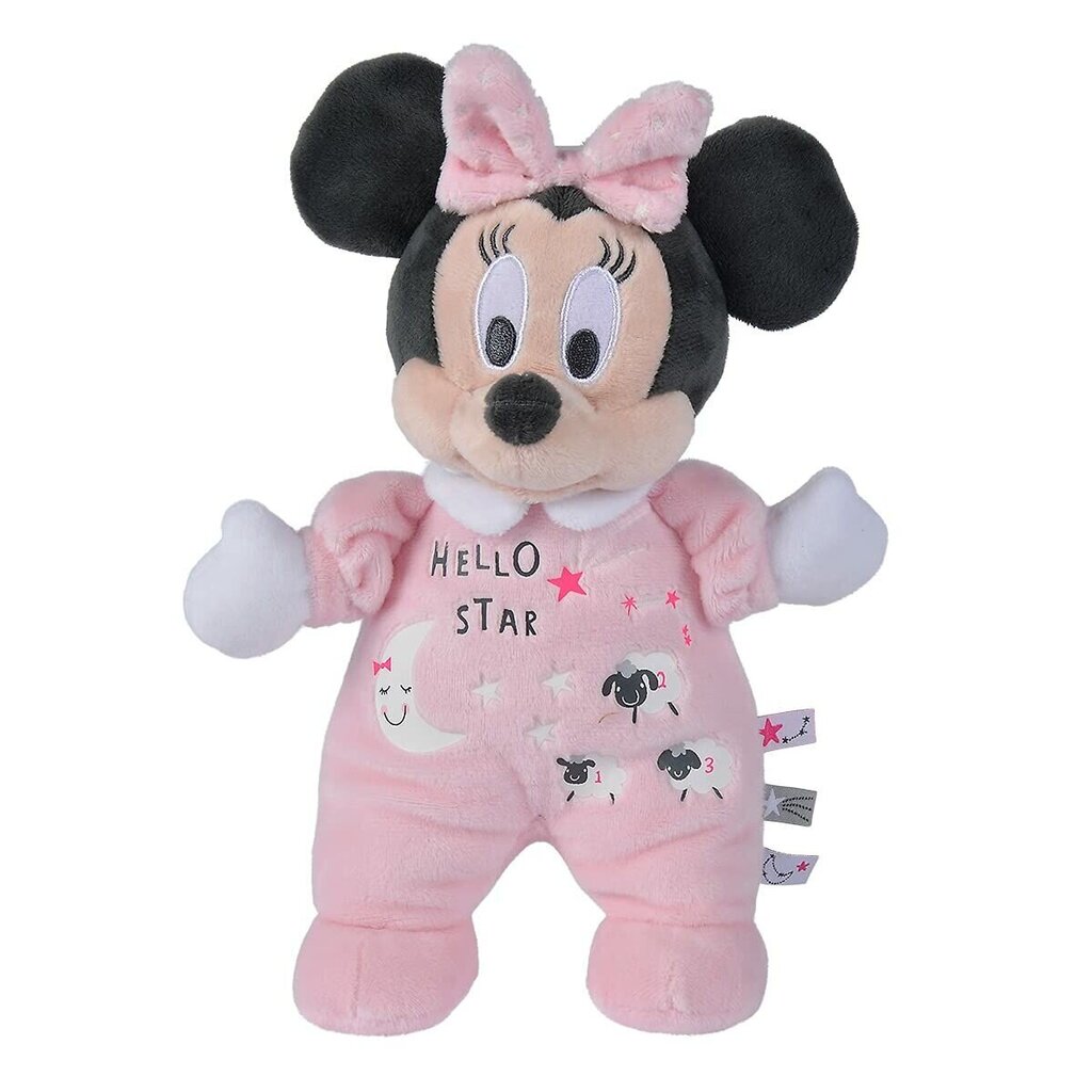 Disney Minnie Soft Glow in the Dark pehmo 25cm hinta ja tiedot | Vauvan lelut | hobbyhall.fi