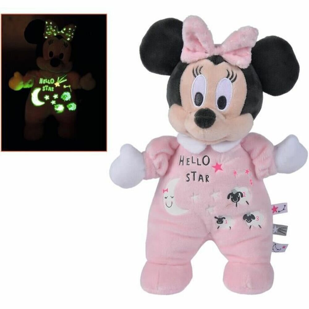 Disney Minnie Soft Glow in the Dark pehmo 25cm hinta ja tiedot | Vauvan lelut | hobbyhall.fi