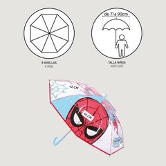 Marvel Spiderman kupla manuaalinen sateenvarjo 42cm hinta ja tiedot | Lasten asusteet | hobbyhall.fi