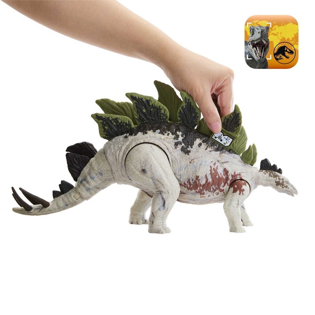 Jurassic World Dino Trackers Toimintahahmo Jättimäinen Trackers Stegosaurus hinta ja tiedot | Poikien lelut | hobbyhall.fi