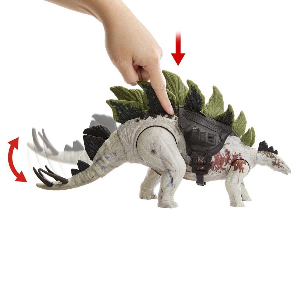 Jurassic World Dino Trackers Toimintahahmo Jättimäinen Trackers Stegosaurus hinta ja tiedot | Poikien lelut | hobbyhall.fi