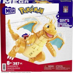 Pokémon Mega Construx Rakennussarja Dragonite 19 cm hinta ja tiedot | LEGOT ja rakennuslelut | hobbyhall.fi