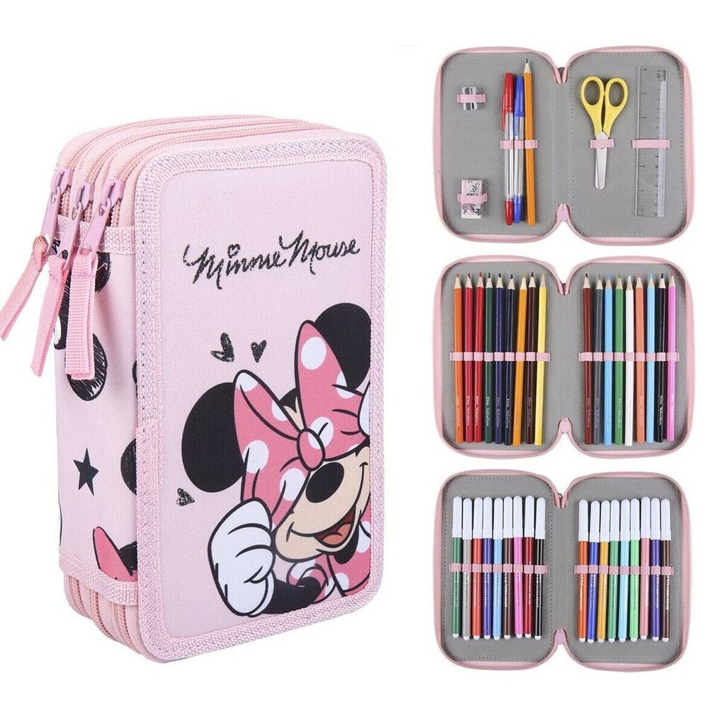 Disney Minnie kolminkertainen penaali hinta ja tiedot | Penaalit | hobbyhall.fi