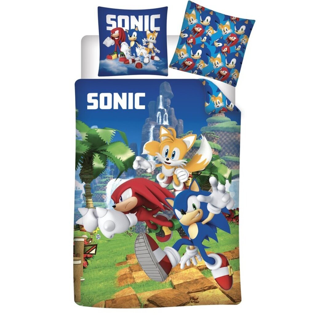 Sonic The Hedgehog mikrokuitu pussilakana sänky 90cm hinta ja tiedot | Vuodevaatteet lapsille | hobbyhall.fi