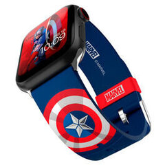 Marvel Captain America Smartwatch -hihna + kasvomallit hinta ja tiedot | Älykellojen ja aktiivisuusrannekkeiden lisätarvikkeet | hobbyhall.fi