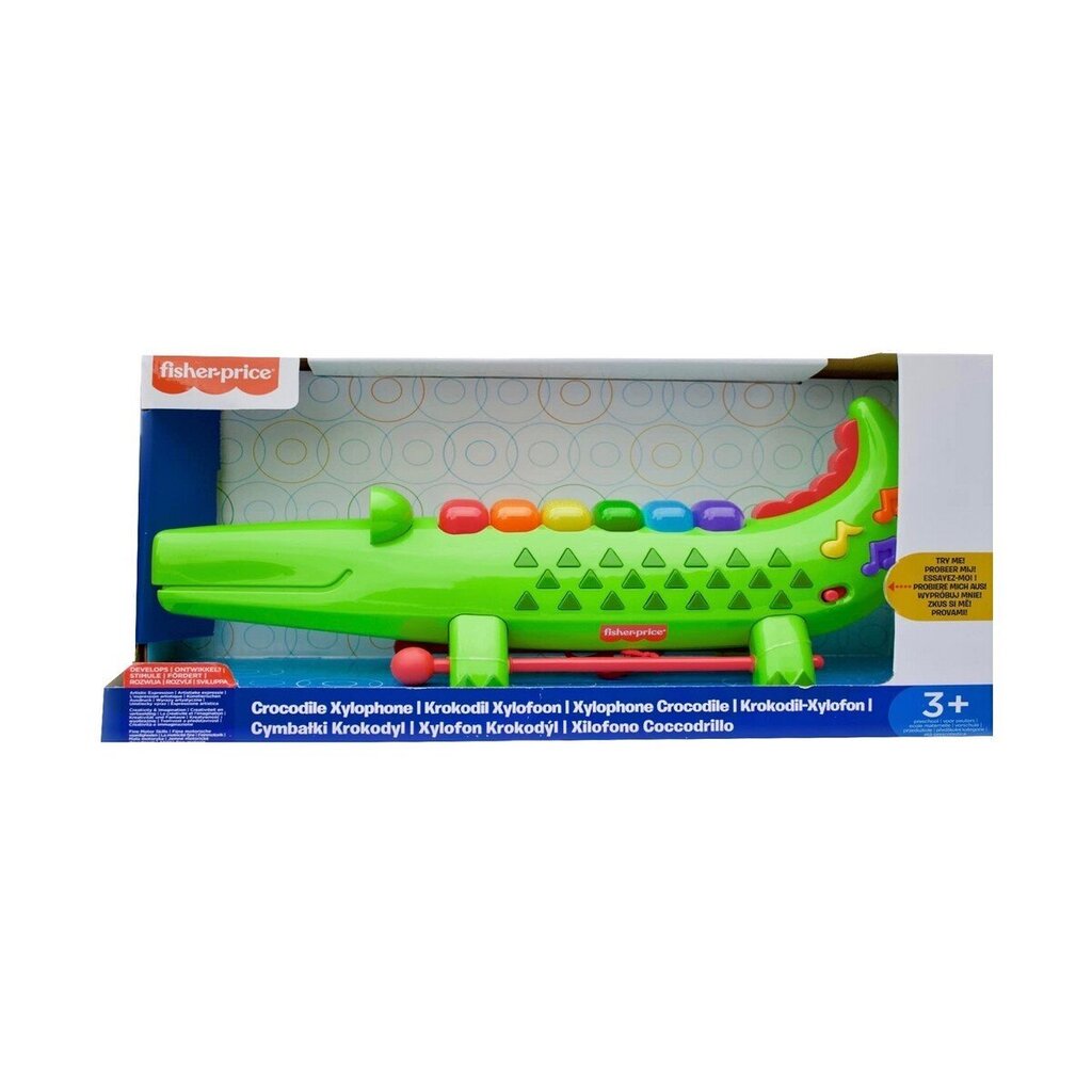 Fisher-Price krokotiilin ksylofoni (22282) hinta ja tiedot | Vauvan lelut | hobbyhall.fi