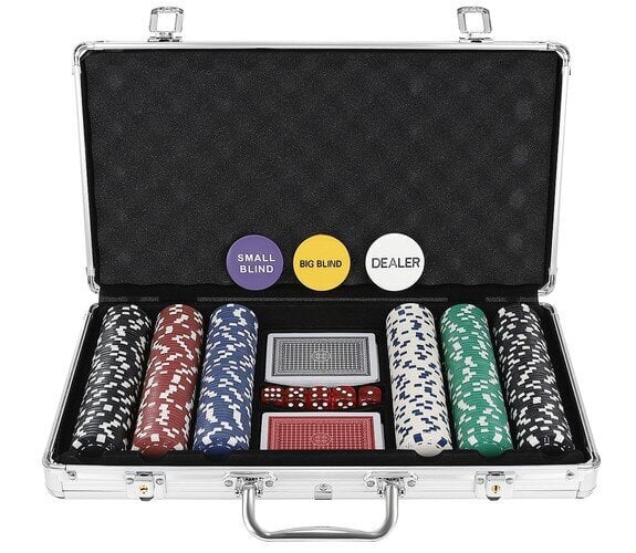 Pokeri - 300 pelimerkkisetti HQ-kotelossa hinta ja tiedot | Korttipelit, pokeri | hobbyhall.fi