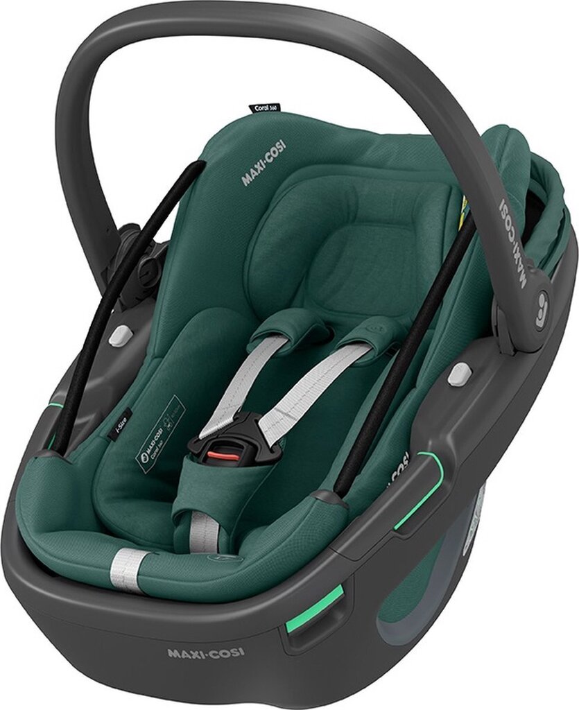 Maxi-Cosi Coral 360 I-Size BS 0-13 kg turvaistuin, essential green hinta ja tiedot | Turvaistuimet | hobbyhall.fi