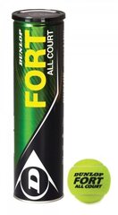 Dunlop Fort All Court, 4 kappaletta tennispalloja hinta ja tiedot | Tennisvälineet | hobbyhall.fi