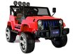 Lasten sähköauto Jeep S2388, punainen, 3 vuotta+ hinta ja tiedot | Lasten sähköautot | hobbyhall.fi