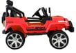 Lasten sähköauto Jeep S2388, punainen, 3 vuotta+ hinta ja tiedot | Lasten sähköautot | hobbyhall.fi