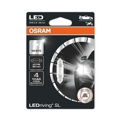 Auton hehkulamppu Osram LED Retrofit 0.5W 12V SV8.5-85, 1 kpl (L6436CW-01B) hinta ja tiedot | Polttimot | hobbyhall.fi