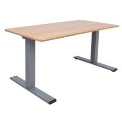 Työpöytä ERGO OPTIMAL kahdella moottorilla 140x70cm, Hickory hinta ja tiedot | Tietokonepöydät ja työpöydät | hobbyhall.fi