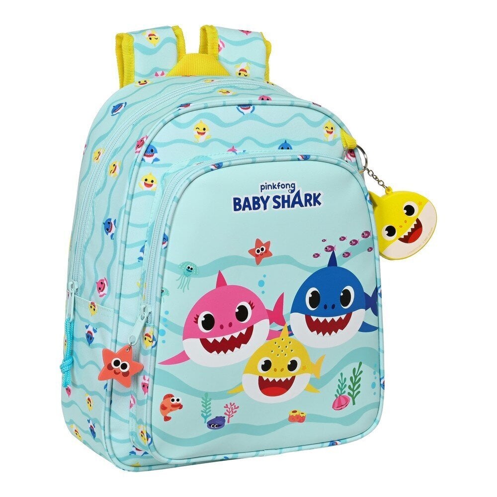 Lasten reppu Baby Shark Beach Day Keltainen Vaaleansininen (27 x 33 x 10 cm) hinta ja tiedot | Koulureput ja -laukut | hobbyhall.fi