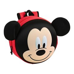 3D-lasten reppu Mikki Hiiri Clubhouse musta punainen (31 x 31 x 10 cm) hinta ja tiedot | Mickey Mouse Lapset | hobbyhall.fi