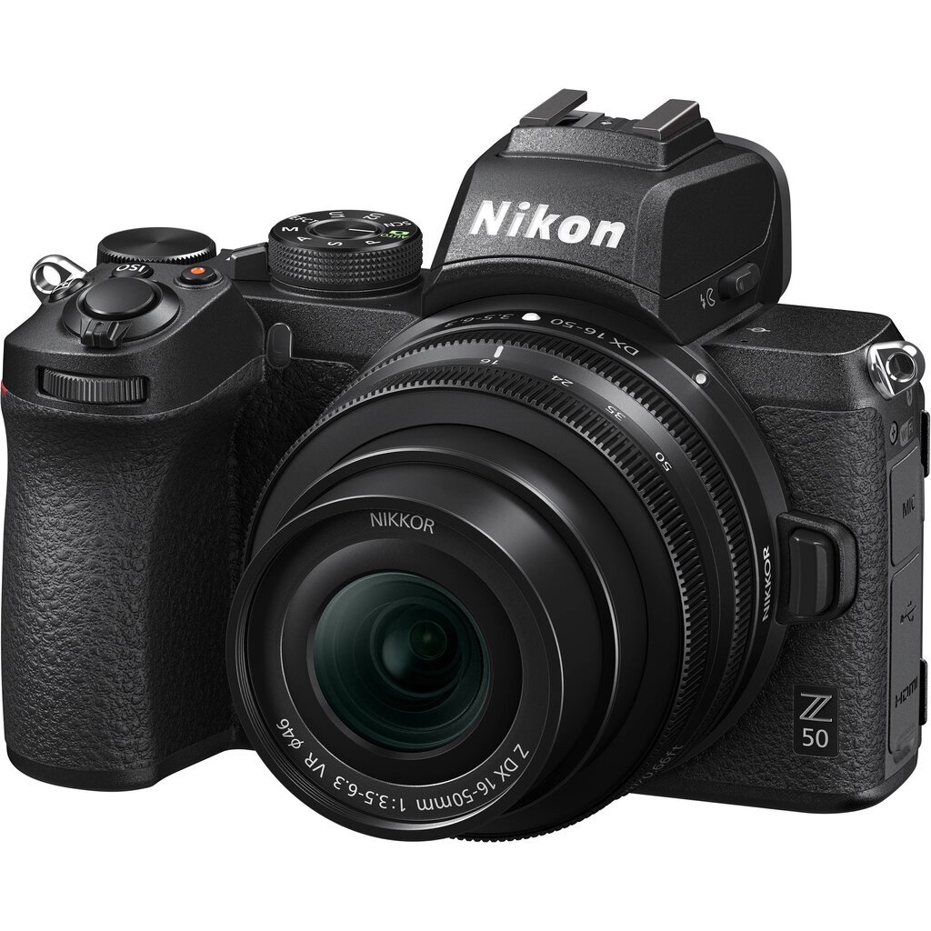 Nikon Z50 + NIKKOR Z DX 16-50mm f / 3.5-6.3 VR + FTZ II-sovitin hinta ja tiedot | Kamerat | hobbyhall.fi