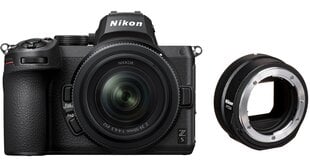 Nikon Z5 + Nikkor Z 24-50mm f/4-6.3 + FTZ II -kiinnityssovitin hinta ja tiedot | Kamerat | hobbyhall.fi