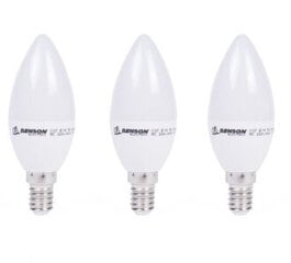 LED-lamppu 3 kpl, C35 5W E14 hinta ja tiedot | Upotettavat valaisimet ja LED-valaisimet | hobbyhall.fi