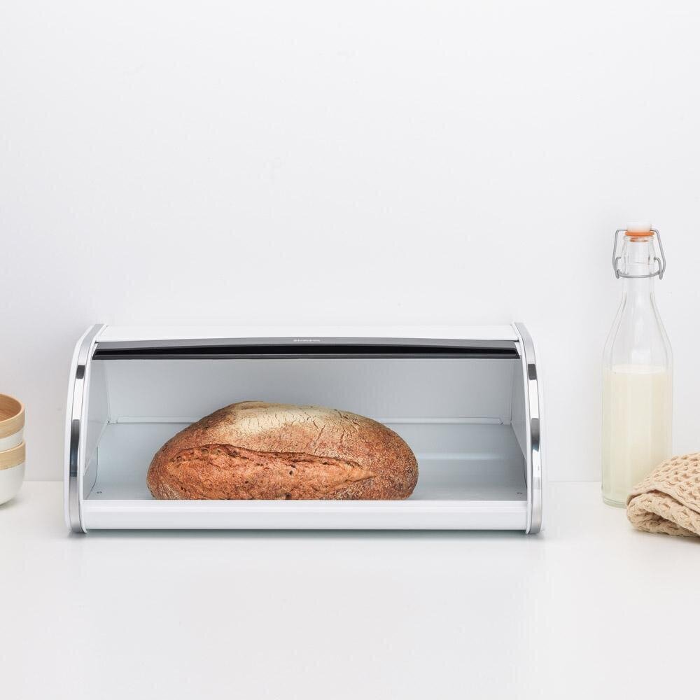 Brabantia Roll Top Leipälaatikko, White hinta ja tiedot | Keittiövälineet | hobbyhall.fi