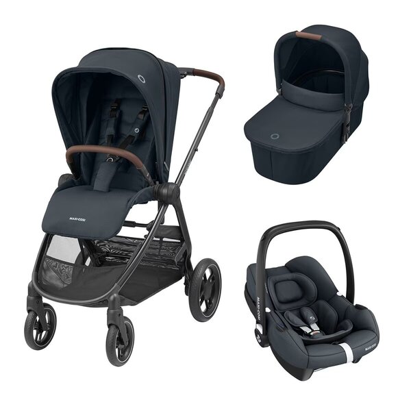 Maxi-Cosi Street Cabriofix i-Size yhdistelmävaunut, essential graphite