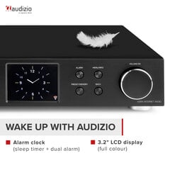 Audizio Adria internetradiovastaanotin DAB+/FM mustalla hinta ja tiedot | Kelloradiot ja herätyskellot | hobbyhall.fi