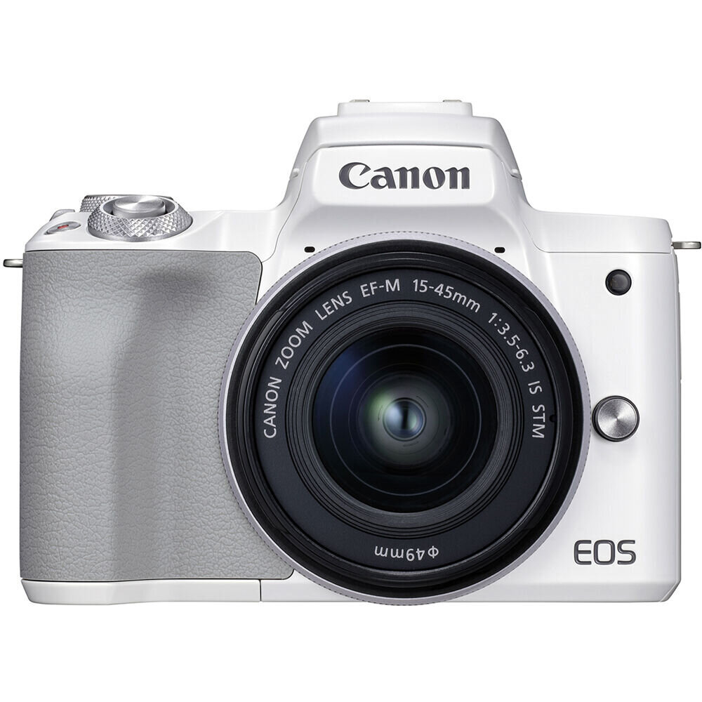 Canon Canon EOS M50 Mark II 15-45 IS STM + 55-200 IS STM (valkoinen) hinta ja tiedot | Kamerat | hobbyhall.fi