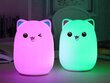 Lamppu "Cat" RGB silikoni hinta ja tiedot | Lastenhuoneen valaisimet | hobbyhall.fi
