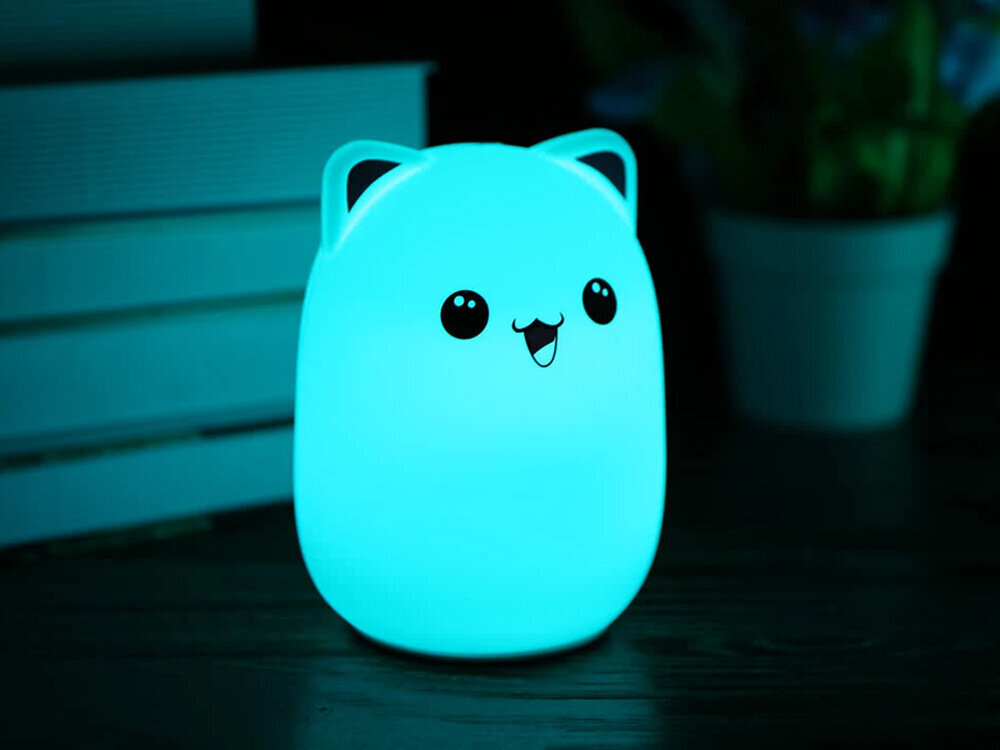 Lamppu "Cat" RGB silikoni hinta ja tiedot | Lastenhuoneen valaisimet | hobbyhall.fi