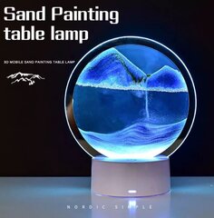 LED-pöytävalaisin "Sand Art" touch sinisellä RGB-valolla hinta ja tiedot | Verk Group Huonekalut ja sisustus | hobbyhall.fi