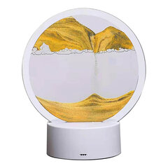 LED-pöytävalaisin "Sand Art" touch RGB-valolla, keltainen hinta ja tiedot | Pöytävalaisimet | hobbyhall.fi