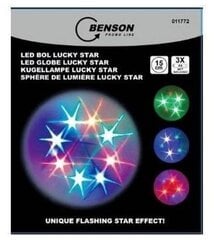 Led globe Lucky Star, 15 cm hinta ja tiedot | Pöytävalaisimet | hobbyhall.fi