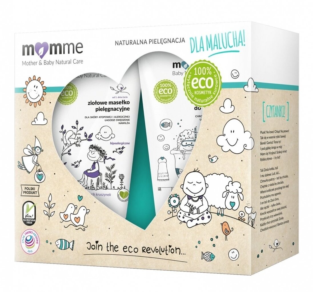 Hellävarainen vauvan pesu- ja voideaine MomMe Mother&Baby Natural Care 300 ml hinta ja tiedot | Lasten ja äitiysajan kosmetiikka | hobbyhall.fi