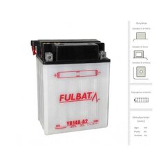 Fulbat YB14A-A2 -akku, 14 Ah 12 V hinta ja tiedot | Moottoripyörien akut | hobbyhall.fi