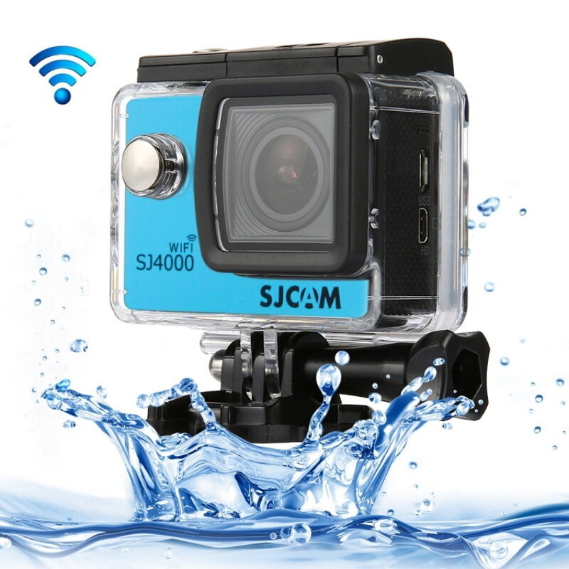 SJCam SJ4000 Wi-Fi Vedenpitävä 30 metrin toimintakamera 12MP 170° Kulma 1080p HD 2,0" LCD-näyttö Sininen hinta ja tiedot | Action-kamerat | hobbyhall.fi