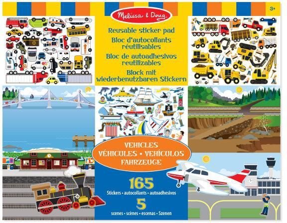 Sarja uudelleenkäytettäviä tarroja melissa & doug Transport hinta ja tiedot | Toimistotarvikkeet | hobbyhall.fi