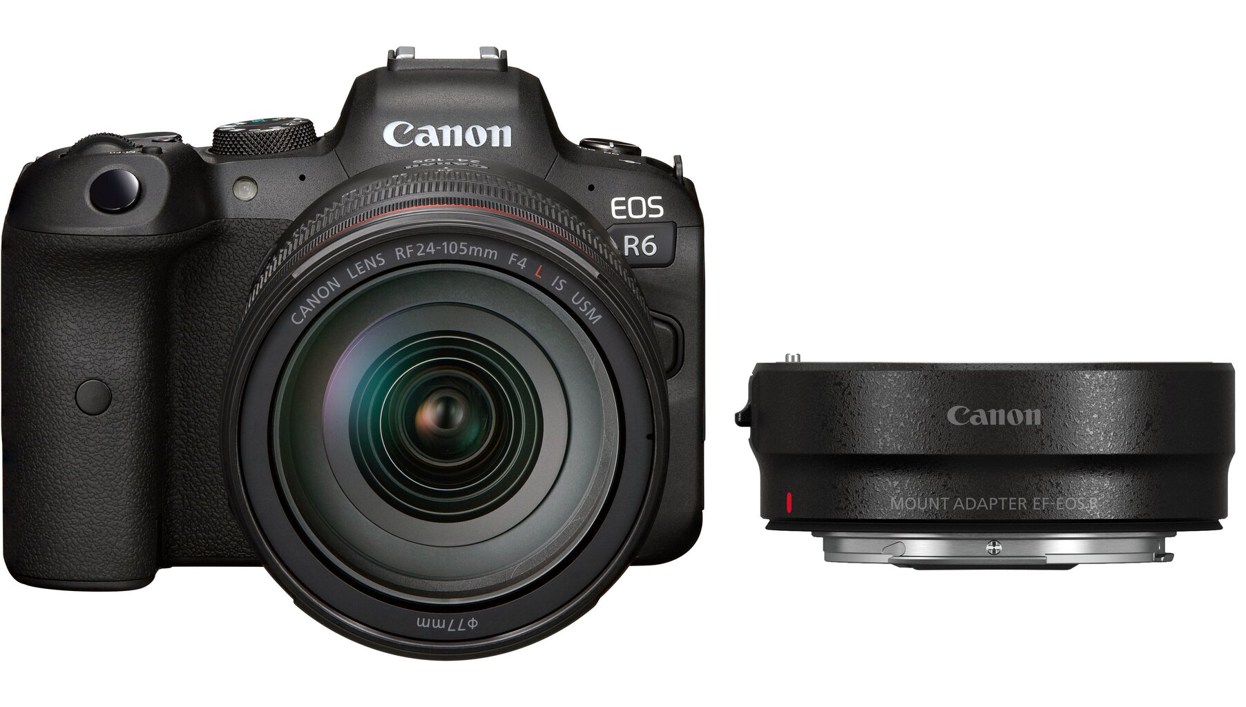 Canon EOS RP + RF 24-R6 f/105mm IS USM + kiinnityssovitin EF-EOS R hinta ja tiedot | Kamerat | hobbyhall.fi