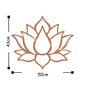 Metallinen seinäkoriste Lotus Flower 1 Copper, 50x43 cm hinta ja tiedot | Sisustustuotteet | hobbyhall.fi