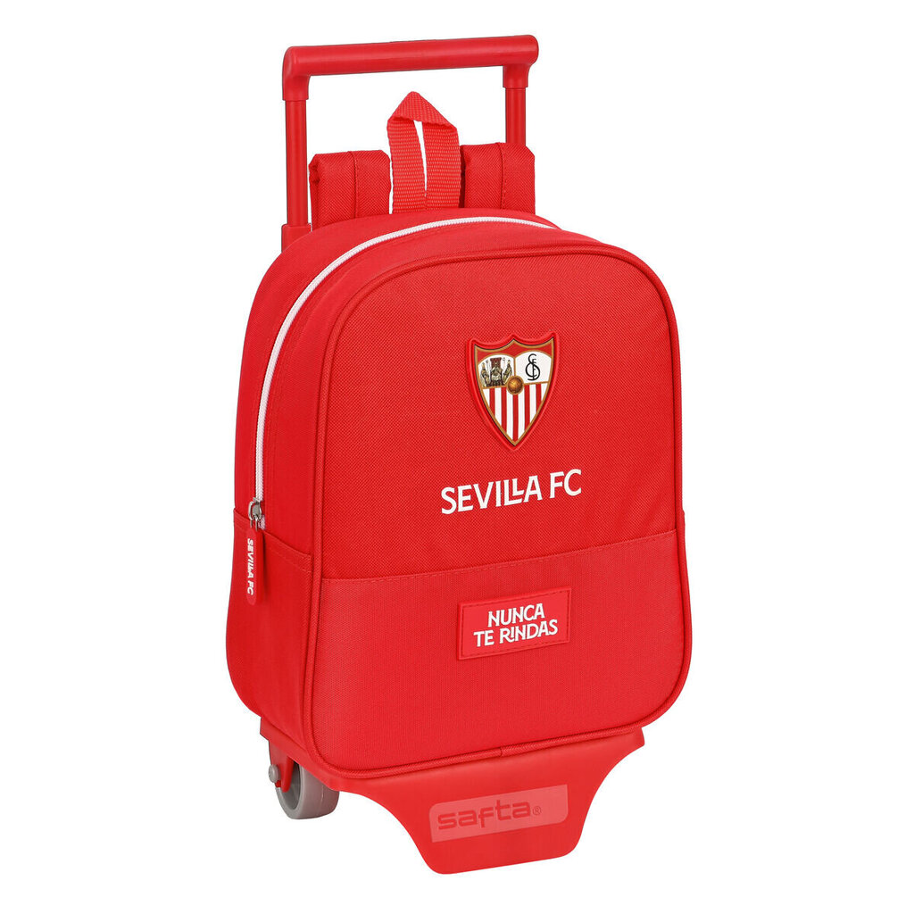 Koululaukku pyörillä Sevilla Fútbol Club Punainen (22 x 27 x 10 cm) hinta ja tiedot | Koulureput ja -laukut | hobbyhall.fi