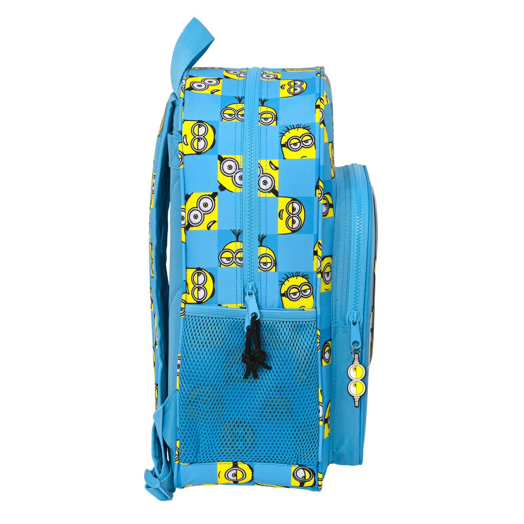 Koulureppu Minions Minionstatic Sininen (33 x 42 x 14 cm) hinta ja tiedot | Koulureput ja -laukut | hobbyhall.fi