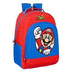 Koulureppu Super Mario Punainen Sininen (32 x 42 x 15 cm) hinta ja tiedot | Koulureput ja -laukut | hobbyhall.fi