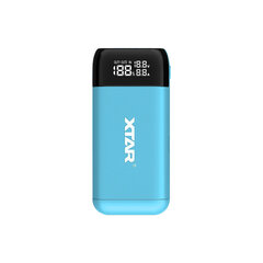 Xtar-akkulaturi QC 3.0 ja PD Powerbank -toiminnolla, sininen hinta ja tiedot | Paristolaturit | hobbyhall.fi