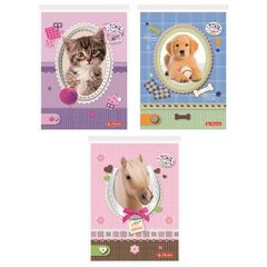 Viestilappu a6/46 sivua Pretty Pets, ruudullinen hinta ja tiedot | Vihkot, muistikirjat ja paperit | hobbyhall.fi