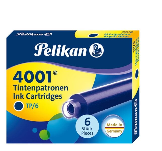 Pelikan Mustepatruuna 4001, 6 kpl, royal blue