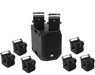 Omnitronic Bob-10A sw + 8 x Bob-4 sw subwoofer ja kaiutinsarja hinta ja tiedot | Kaiuttimet | hobbyhall.fi