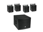 Omnitronic Molly-12A Subwoofer + 4 x Molly-6 Top 8 Ohm