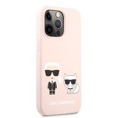 KLHCP13XSSKCI Karl Lagerfeld and Choupette Liquid Silicone Case for iPhone 13 Pro Max Pink hinta ja tiedot | Puhelimen kuoret ja kotelot | hobbyhall.fi