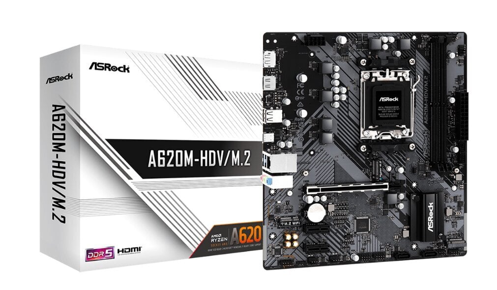 ASRock A620M-HDV/M.2 hinta ja tiedot | Emolevyt | hobbyhall.fi