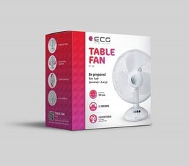 Tuuletin ECG FT 30, valkoinen hinta ja tiedot | ECG Ilmastointi- ja ilmanvaihtolaitteet | hobbyhall.fi