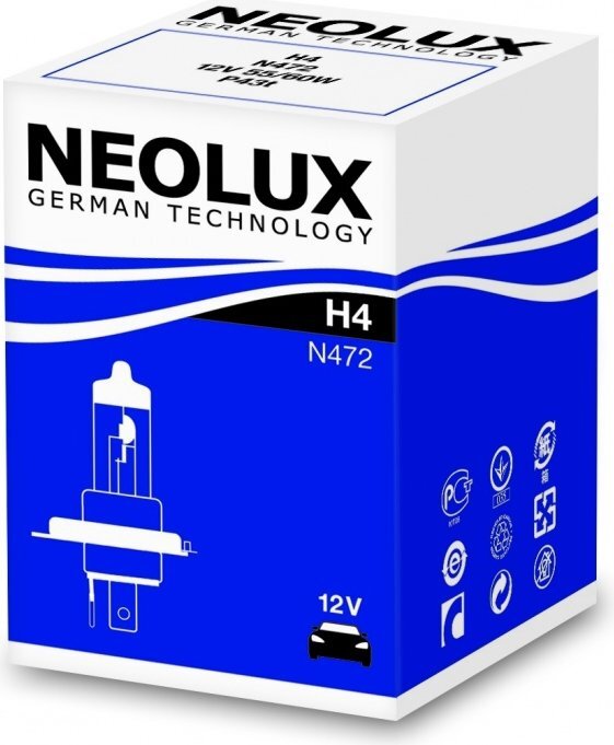 Autolamppu Neolux H4, 55W. hinta ja tiedot | Polttimot | hobbyhall.fi