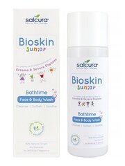 Kasvojen ja vartalon pesuaine lapsille Salcura Bioskin Junior, 200 ml hinta ja tiedot | Lasten ja äitiysajan kosmetiikka | hobbyhall.fi